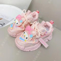 Miniatyrbild 1 av 7: Anime Kawaii Sanrios My Melody Cinnamoroll Kuromi Barn Sneakers Tecknad Söt Luminous Daddy Skor Tjej Sammet Löparskor Present My Melody 3 33-20.2cm