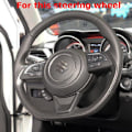Miniatyrbild 3 av 7: (röd tråd)D-formad cover Volant PU-läder för Suzuki Swift 2018 2019 Fläta på ratten Biltillbehör Red Thread