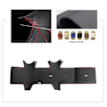 Miniatyrbild 4 av 7: (Lägg till mahogny)Yuji-Hong svart läder case för bilar för Toyota Prado 2004-2006 Land Cruiser 2006 LC120 Carbon-fiver läder Add Mahogany