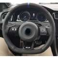 Miniatyrbild 1 av 7: (Stil 8)Handsydd kolfiber svart mocka cover för Volkswagen Golf 7 GTI Golf R MK7 Polo Scirocco 2015 2016 Style 8