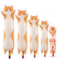 Miniatyrbild 7 av 7: 50-150 cm Jättestorlek Lång Mjuk kudde Kudde Katt Plyschleksaker Fyllda Populära Födelsedagspresenter Flickor Pojkar Present 110cm grey cat
