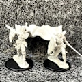 Miniatyrbild 1 av 7: Lot Pathfinder Battles Deep Cuts Nolzur's Fighter Orc Druid Pirates Goblin Wolf Rogue Monk Brädspel Miniatyrer Miniatyrer Leksaker Elf Paladin