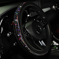 Miniatyrbild 1 av 7: (BK)37/38mm Universal Cover PU Läder Strass Diamantimitation Case Auto Interiör Inredning Bil Styling BK