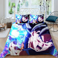 Miniatyrbild 5 av 7: Dragon Ball Z Cover SET Anime Figur Son Goku Printed Sängkläder Säng Spead Barn Sovrum Säng Cover Sängkläder Set 8 EU 140x200cm 2pcs