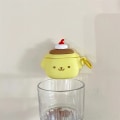 Miniatyrbild 3 av 7: Cartoon 3D Sanrio Pompompurin case för AirPods 1 2 3 Pro 2 Söt cover Iphone hörlurstillbehör C airpods 1 2 case