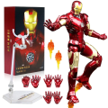 Miniatyrbild 6 av 7: ZD Toys Iron Man Series Joint Movable MK1 MK2 MK3 MK4 MK5 MK6 MK7 MK42 MK43 MK50 Film Action Figur 7 Inches Mark Dolls ZD MK43