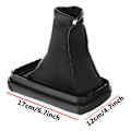 Miniatyrbild 3 av 5: PU Läder Handbroms Gear Damask Shift Damask Cover För Opel/Vauxhall Corsa C(00-06) /Tigra B(04-09)/Combo C(01-03)-växelknopp damask gear knob gaiter