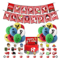 Miniatyrbild 1 av 5: Barn Födelsedagspresentpåsar Roblox Tema Festtillbehör Pappersfat Kopp Tallrikar Servett Baby Shower Engångsservis set 80 st. 1 set