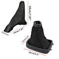 Miniatyrbild 3 av 5: Växelspaksknopp Parkering Handbroms Damask Boot Cover Case Krage För Vauxhall/Opel Astra II G 1998 1999 2000 2001 2002 2003-2010-växelknopp set gear knob gaiter set
