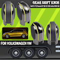Miniatyrbild 4 av 5: Krom Matt cap COVER ABS Växelspaksknopp Passar till Volkswagen VW Golf MK6 MK7 R GTI-Matt Grå-Grön 1 Matte Grey-Green 1