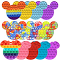 Miniatyrbild 7 av 7: Disney Musse Pigg Minnie Mouse Fidget Toys för vuxna Barn Lindrar stress Regnbåge Antistress Push Pop Bubble Barn Pedagogisk leksak 145x190MM