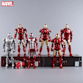Miniatyrbild 3 av 5: ZD Toys LED Light Iron Man MK1 MK2 MK3 MK4 MK5 MK6 MK7 MK43 MK50 7" film actionfigur Tony Stark Legends Toys MK7 LED