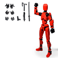 Miniatyrbild 1 av 7: Titan Robot Action Figur 3D printed med full artikulation för Stop Motion Animation 13 Action Figur Dummy A1