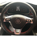 Miniatyrbild 3 av 6: DIY svart cover konstläder cover till Volkswagen VW Golf 7 Mk7 Ny Polo Jetta Passat B8