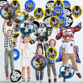 Miniatyrbild 6 av 7: Transformers Födelsedagsdekoration Engångsserviser Set Ballong Bordsduk Tallrik Baby Shower Super Robot Present Festtillbehör BPXQZ-65PCS