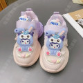 Miniatyrbild 1 av 7: Anime Kawaii Sanrios My Melody Cinnamoroll Kuromi Barn Sneakers Tecknad Söt Luminous Daddy Skor Tjej Sammet Löparskor Present Kuromi 15 28-17.2cm
