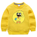 Miniatyrbild 5 av 7: Leende Critters Sweatshirts Barn Tecknad Game Print Toppar Barn Casual Sportig Långärmad Topp Barn Höst Vinterkläder BB191 130