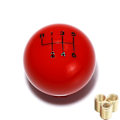 Miniatyrbild 1 av 5: Universal 6-växlad rund växelspaksknopp Växelspak Huvud-6 växlar röd 6 speed red