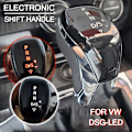 Miniatyrbild 2 av 5: För VW golf 7 passat B8 tiguan MK2 CC Scirocco Octavia Kodiaq superb jetta MK5 MK6 säte ibiza leon LED DSG Electronic Shift Hand-Matt Silver-Vit Matt Silver-White