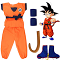 Miniatyrbild 2 av 7: Anime Dragon Ball Barndräkt Son Goku Gui Cosplay Kläder Barnens dag Halloween Alla helgons dag Performance Outfit Vuxen WU - 7pcs set BL 170-185cm