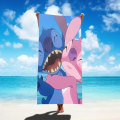 Miniatyrbild 6 av 7: Disney Lilo & Stitch Badhandduk Tecknad Mjuk Absorberande Snabbtorkande Strandhanddukar Kawaii Anime Angel Stitch 3D Print Badhanddukar 27 Thin style 75x150cm