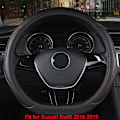Miniatyrbild 6 av 7: (röd tråd)D-formad cover Volant PU-läder för Suzuki Swift 2018 2019 Fläta på ratten Biltillbehör Red Thread