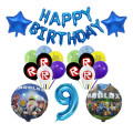 Miniatyrbild 1 av 5: Barn Födelsedagspresentpåsar Roblox Tema Festtillbehör Pappersfat Kopp Tallrikar Servett Baby Shower Engångsservis set 80 st. 42pcs-9