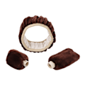 Miniatyrbild 1 av 7: (kaffe plysch set) Cover Växling Handbromsskydd Cover Dekoration Varm Supertjock plyschkrage Mjuk Svart Rosa Kvinnor Man coffee plush set