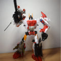 Miniatyrbild 6 av 7: 6 i 1 Superion HZX Transformation Toys Uppgraderingsversion Action Figur KO G1 Robotflygplan IDW Modell Pojke Barn INGEN LÅDA 6IN1 Devastator