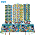 Miniatyrbild 2 av 7: Dragon Ball Festdekorationer Barn Födelsedagstillbehör Serviser Papperskopp Tallrik Baby Shower Son Goku Folieballonger Background-3
