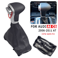 Miniatyrbild 1 av 5: För Audi A4 B8 A5 Q5 2009 2010 2011 2012-2014 Bil Automatisk växelspak Växelspaksknopp Damask Stövel Läder Cover-A6 C6 A6 C6