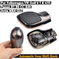 Miniatyrbild 5 av 5: Krom Matt cap COVER ABS Växelspaksknopp Passar till Volkswagen VW Golf MK6 MK7 R GTI-Matt Silver-Röd 2 Matte Silver-Red 2