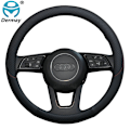 Miniatyrbild 2 av 7: (Blå)100% DERMAY Märke Läder Sportbil Cover Halkskydd för Audi A1 8X A2 A3 A4 A5 A6 Avant Biltillbehör Blue