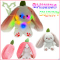 Miniatyrbild 5 av 7: Kawaii Vändbar Frukt Kanin Plyschleksak Mjuk fylld frukt förvandlad till kanin Djur Plyschdocka Flickvän Födelsedagspresent 25cm bat rabbit