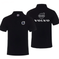 Miniatyrbild 6 av 7: Bil Volvo Printed Business Casual Sport Enfärgad kortärmad populär pikétröja i bomullskvalitet för män A2 L