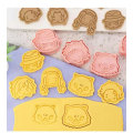 Miniatyrbild 3 av 7: Tecknad Anime Blade of Ghost Cookie Cutter Demon Slayer Press Form 3D DIY Prägling Pressform Fondant Bakelse Form Easter 8pcs