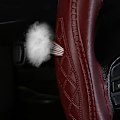 Miniatyrbild 5 av 7: (Rött vin)Auto Ratt- Cover Anti-halk Prägling Läder Bilstyling Tillbehör Universal Braid Case passform bil suv diameter 37/38cm Red wine