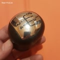 Miniatyrbild 3 av 5: Kromad 5-växlad MT bilväxelspak för Renault Megane Clio II 2 MK2 172 182 RS Sportväxelspak Stick Pen Head Ball POMO-Black Black