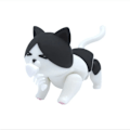 Miniatyrbild 6 av 6: 6 cm ny Original docka 7 leder Kattdocka leksak Kan äta fisk katt Lovely Pet shop djur actionfigur små dockleksaker C