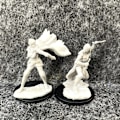 Miniatyrbild 1 av 7: Lot Pathfinder Battles Deep Cuts Nolzur's Fighter Orc Druid Pirates Goblin Wolf Rogue Monk Brädspel Miniatyrer Miniatyrer Leksaker elf Female Rogue