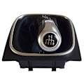 Miniatyrbild 1 av 5: För VW Golf 6 Golf 5 A5 MK5 GTI GTD R32 2004-2008 Scirocco MT 5 6-växlad växlingsknopp Växelspak Damask Cover Krage-5 Speed-Vit linje 5 Speed-White line
