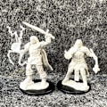 Miniatyrbild 1 av 7: Lot Pathfinder Battles Deep Cuts Nolzur's Fighter Orc Druid Pirates Goblin Wolf Rogue Monk Brädspel Miniatyrer Miniatyrer Leksaker Male Cleric