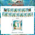 Miniatyrbild 6 av 7: Moana Födelsedagsfest Tillbehör Födelsedagsfest Dekoration Tjejfest Bordsservis Fullt set Festlig Familj Picknicktallrikar Koppar Servett 78Pcs-7