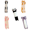 Miniatyrbild 2 av 7: 50-150 cm Jättestorlek Lång Mjuk kudde Kudde Katt Plyschleksaker Fyllda Populära Födelsedagspresenter Flickor Pojkar Present 110cm grey cat