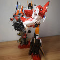 Miniatyrbild 7 av 7: 6 i 1 Superion HZX Transformation Toys Uppgraderingsversion Action Figur KO G1 Robotflygplan IDW Modell Pojke Barn INGEN LÅDA 6IN1 Devastator