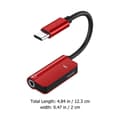 Miniatyrbilde 3 av 6: Type-C til 3,5 mm Adapter 2 i 1 Profesjonell Hodetelefonadapterkonverter