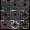 Miniatyrbild 5 av 5: För GA2100 GA2110 Luminous Hour Marker Dial Watch Pointer Scale Ring Index Modification Dial ga2110 Watch Mod Kit Tillbehör 0134Green Dial Scale