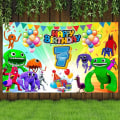 Miniatyrbild 5 av 7: Garten of Banban Party Bakgrund Tecknad Affischmall Födelsedag Utomhus Människor Inga människor Plats Barn Födelsedagsfest Tillbehör Dekoration Garten of Banban-2 150x100cm