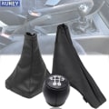 Miniatyrbild 2 av 5: Växelspaksknopp Damask Boot Parkering Handbroms Cover Case Krage För Vauxhall/Opel Astra II G 1998 1999 2000 2001 2002 2003-2010-handbroms cover handbrake cover