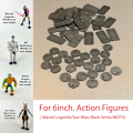 Miniatyrbild 2 av 7: 10~100st Stativ Bas För 6 tum. Legends Hero SW Black Series He Man Masters Of The Universe MOTU Comics Action Figurer Tillbehör 25PCS Round Base